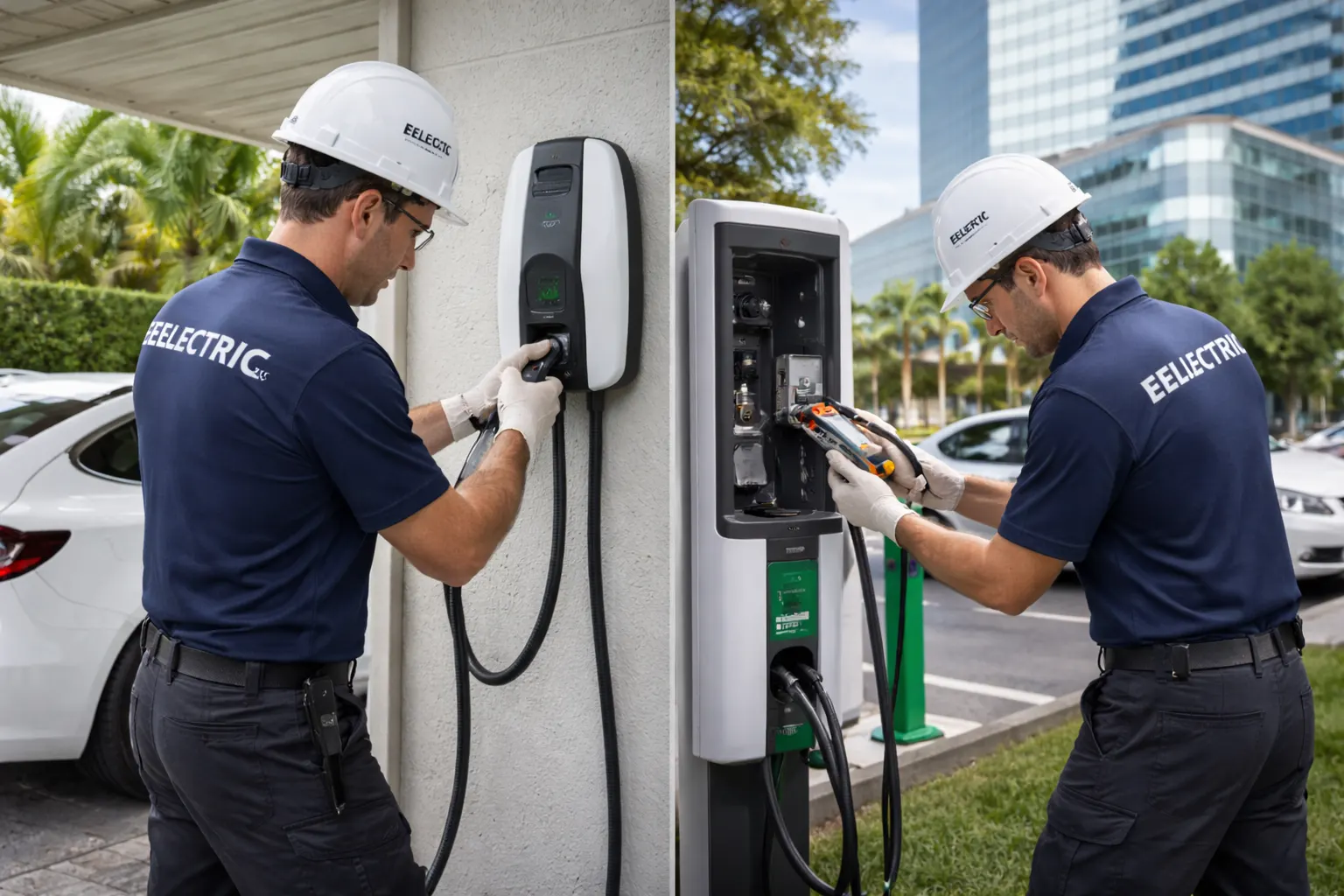 EV charger installation in Miami for home and commercial charging access
